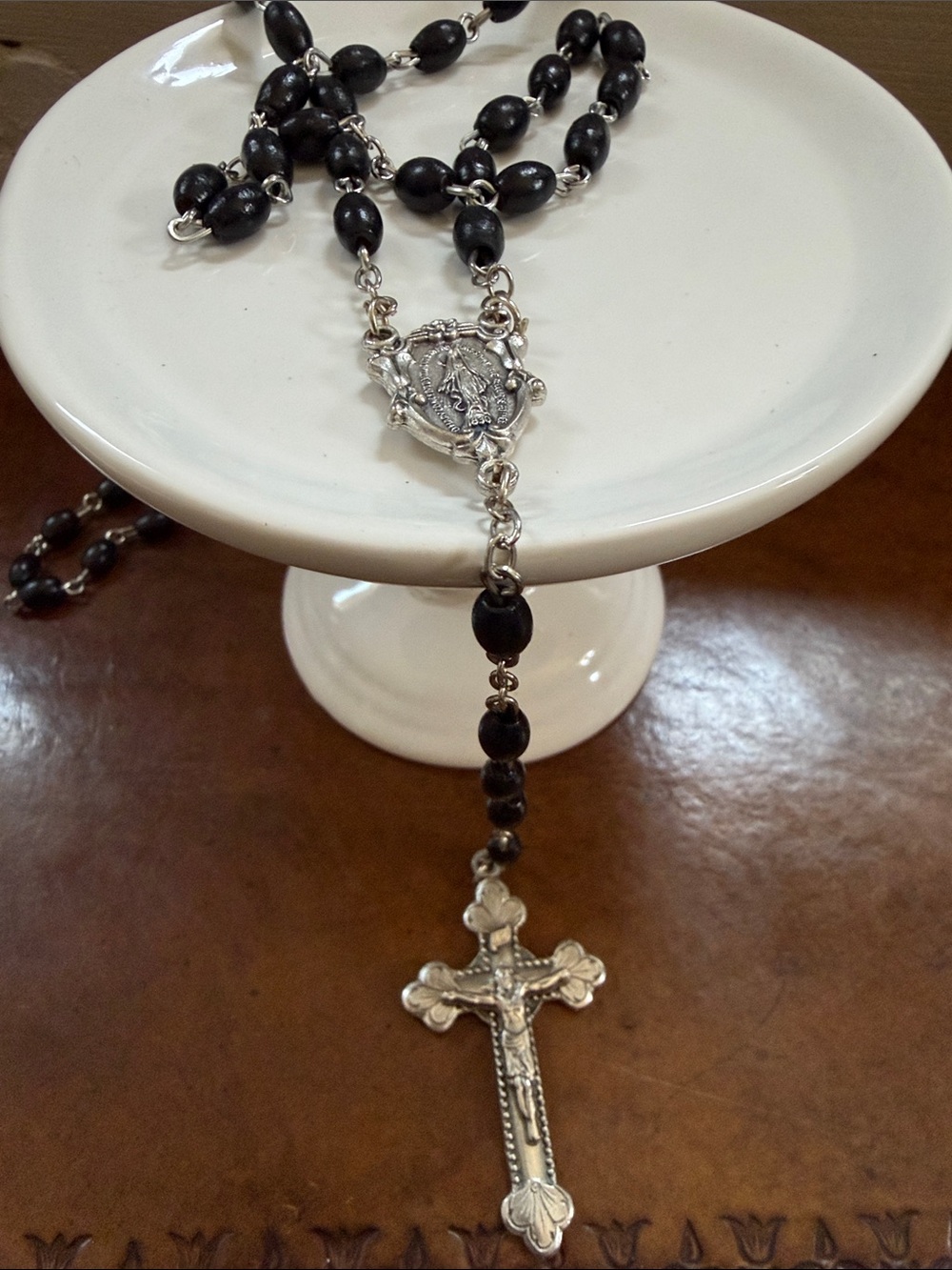 Black Beaded Rosary